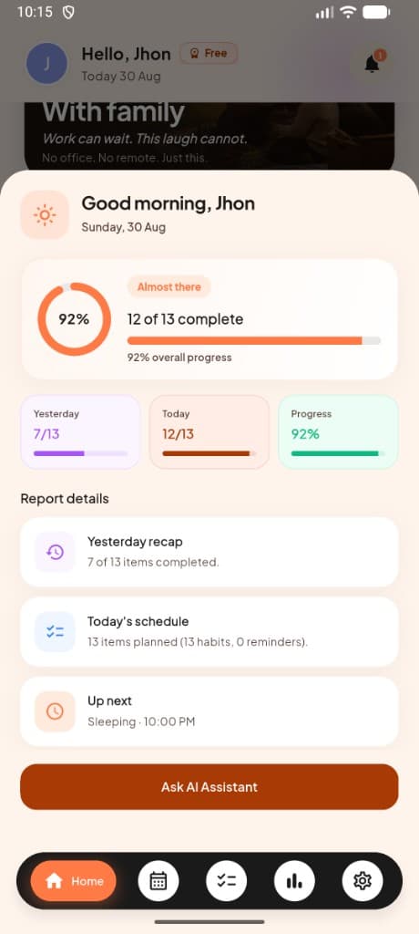 MeRhythm AI biometric login settings