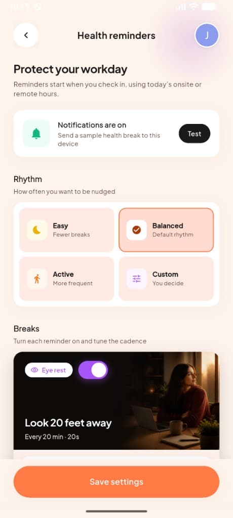 MeRhythm AI monthly stats and completion overview